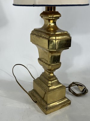 Large Vintage Italian Solid Brass Table Lamp, 1950s-OT-1279303