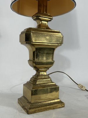 Large Vintage Italian Solid Brass Table Lamp, 1950s-OT-1279303