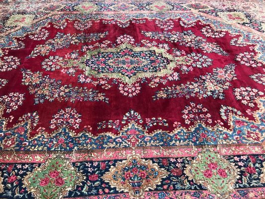 Large Vintage Kirman Style Rug, 1940s-YMM-1801604