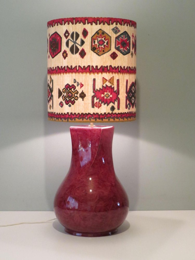 Large Vintage Kostka Table Lamp in Ceramic, 1970s