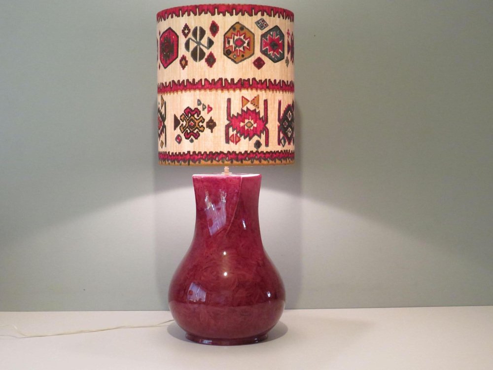 Large Vintage Kostka Table Lamp in Ceramic, 1970s