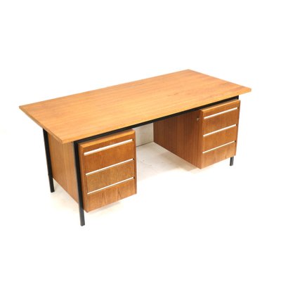 Large Vintage Management Desk in Teak Wood, 1960s-XID-1785333