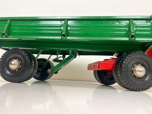 Large Vintage Metal Russian Truck with Trailer, 1986-WZZ-1730045