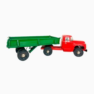 Large Vintage Metal Russian Truck with Trailer, 1986-WZZ-1730045