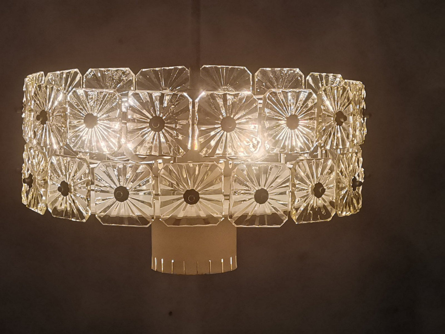 Large Vintage Mid-Century Ceiling Light from LBL, 1960s