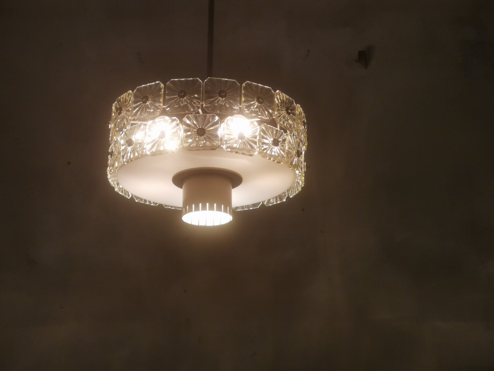 Large Vintage Mid-Century Ceiling Light from LBL, 1960s