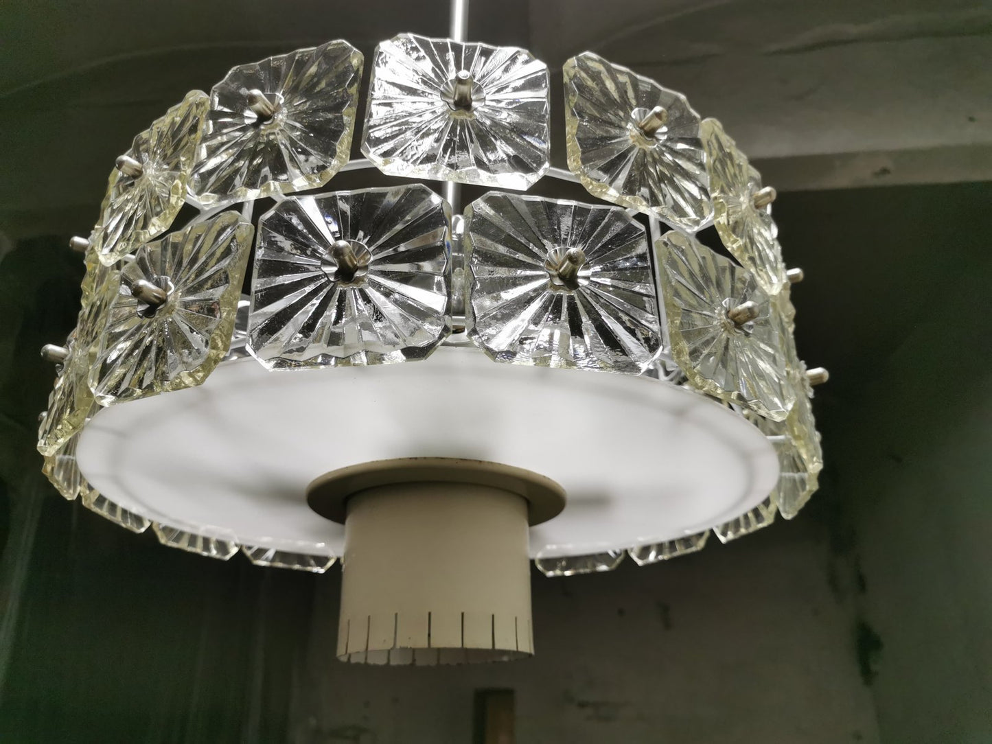 Large Vintage Mid-Century Ceiling Light from LBL, 1960s