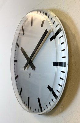 Large Vintage Office Wall Clock from Pragotron, 1980s-CGF-1757959