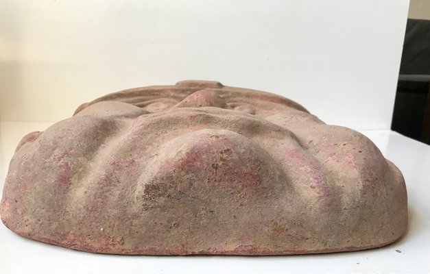 Large Vintage Olmec Terracotta Wall Head, Mexico, 1970s-LCR-957687