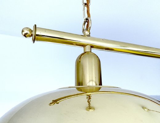 Large Vintage Pendant Light in Brass, 1960s-GUT-2036710