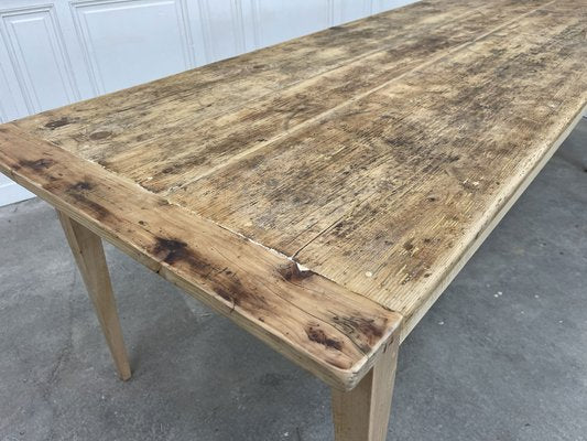 Large Vintage Pine Table, 1940s-PB-2039176