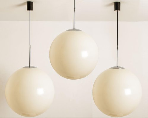 Large Vintage Plastic Globe Pendant Light from Philips, 1970s-VDW-1018072