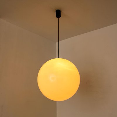 Large Vintage Plastic Globe Pendant Light from Philips, 1970s-VDW-1018072