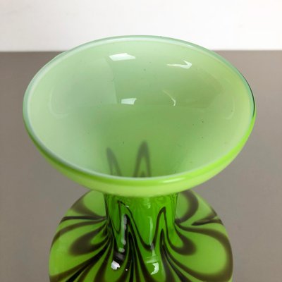 Large Vintage Pop Art Green Opaline Vase, Italy, 1970s-QZ-1075956