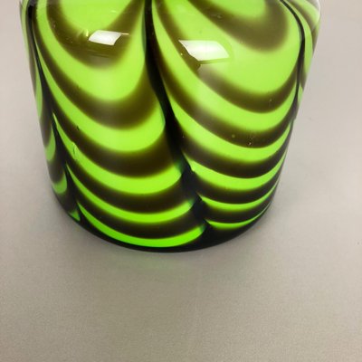 Large Vintage Pop Art Green Opaline Vase, Italy, 1970s-QZ-1075956