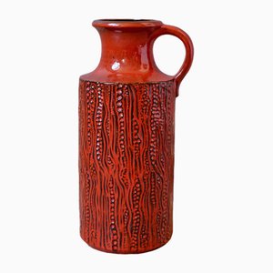 Large Vintage Red Vase with Handle from Carstens Tönnieshof, 1960s-AIU-1703747