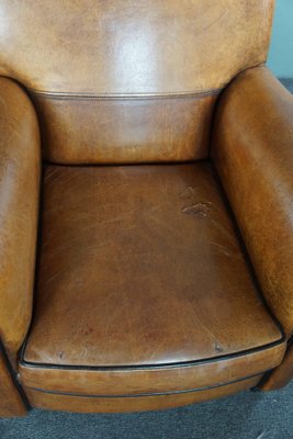 Large Vintage Sheep Leather Chairs, Set of 2-HPP-1796176