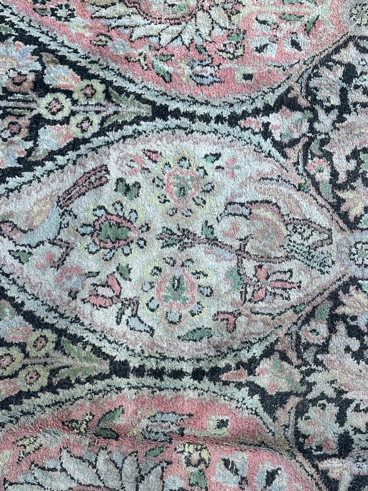 Large Vintage Silk Kashmir Rug, 1980s