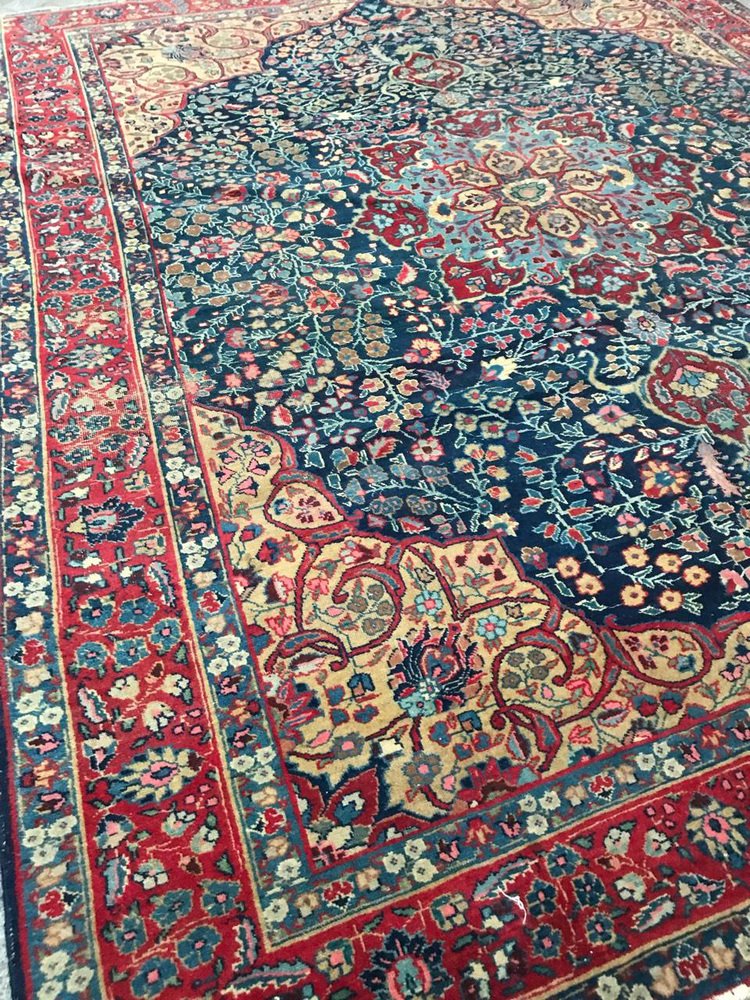 Large Vintage Tabriz Rug, 1890s