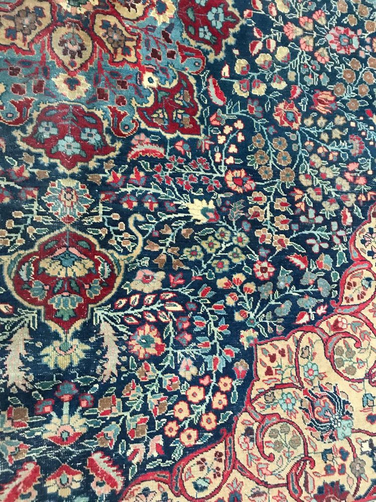 Large Vintage Tabriz Rug, 1890s