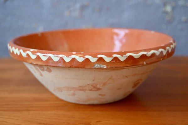 Large Vintage Terracotta Bowl-AIU-1786440