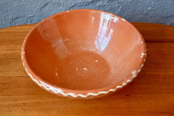 Large Vintage Terracotta Bowl-AIU-1786440