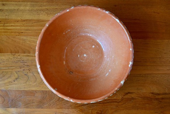 Large Vintage Terracotta Bowl-AIU-1786440