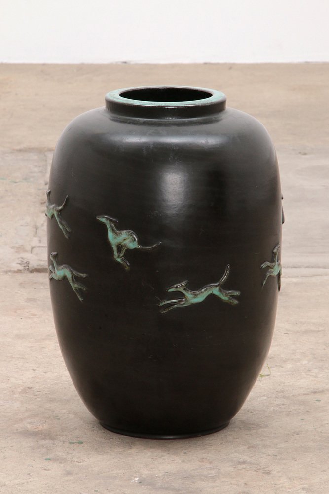 Large Vintage Vase attributed to Ugo Zaccagnini, Italy, 1950s