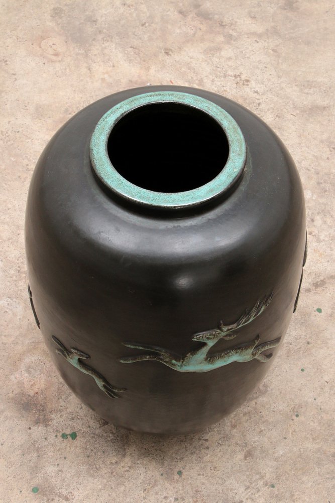 Large Vintage Vase attributed to Ugo Zaccagnini, Italy, 1950s