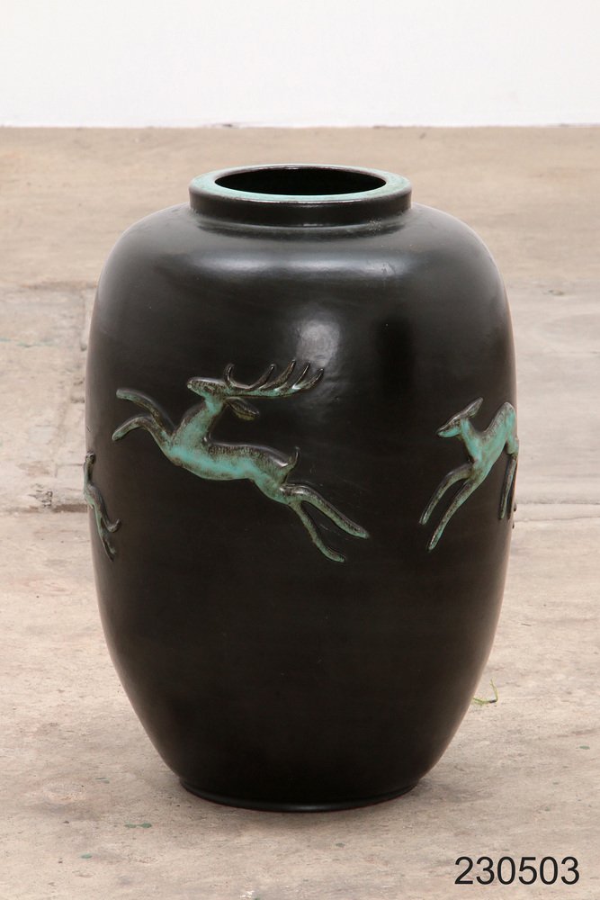 Large Vintage Vase attributed to Ugo Zaccagnini, Italy, 1950s