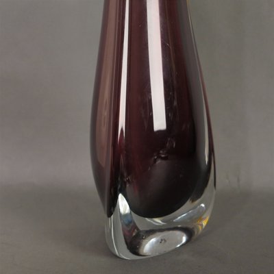 Large Vintage Violet Murano Glass Vase from Made Murano Glass, 1950s-WK-681695