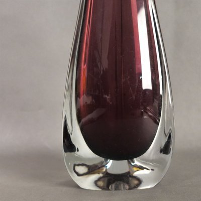 Large Vintage Violet Murano Glass Vase from Made Murano Glass, 1950s-WK-681695