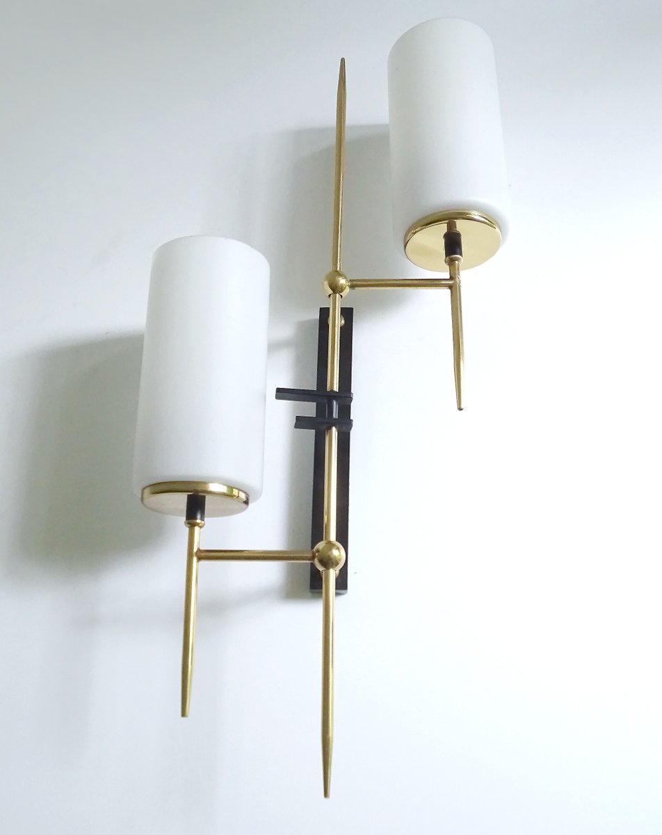 Large Vintage Wall Lights from Lunel, 1960s, Set of 2