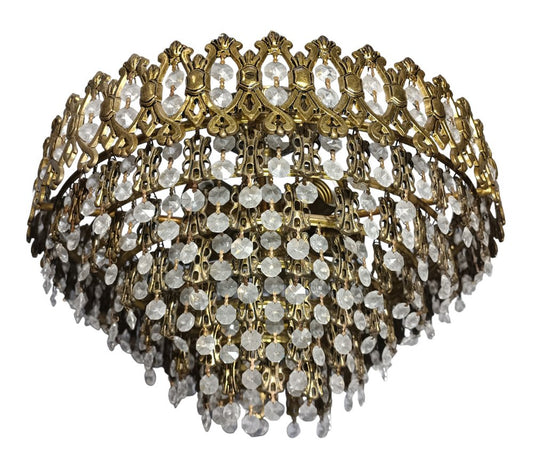 Large Vintage Waterfall Chandelier