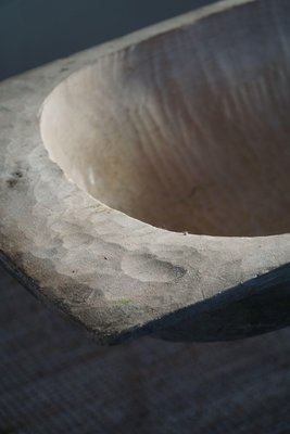 Large Wabi Sabi Wooden Bowl, Sweden, 1800s-MXF-1450583