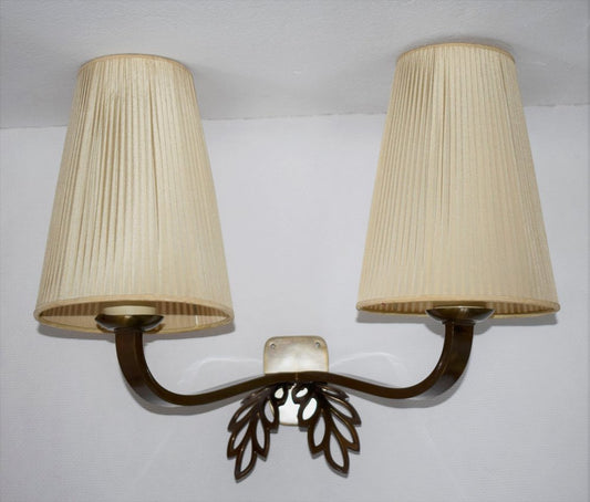 Large Wall Lamp by Wiener Werkbund attributed to Hugo Gorge, 1930s