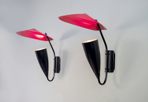 Large Wall Light with Deflector, 1950s-FQ-748747