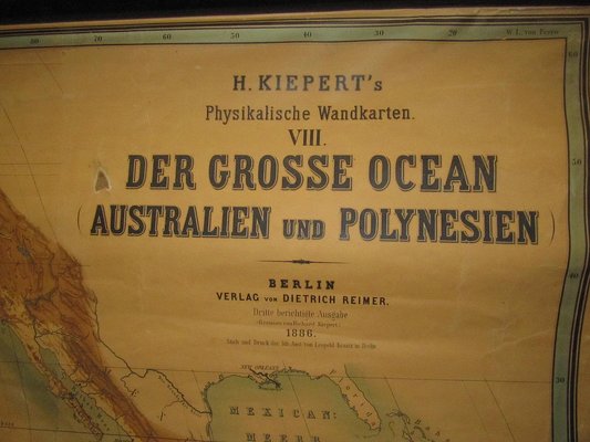 Large Wall Map by Heinrich Kiepert for Lithographische Anstalt Leopold Kraatz, 1886-VA-572623