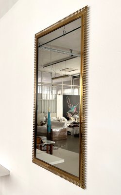 Large Wall Mirror in Brass from Vereinigte Werkstätten München, 1970s-VNE-1804376