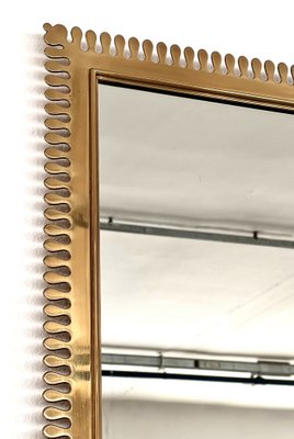 Large Wall Mirror in Brass from Vereinigte Werkstätten München, 1970s-VNE-1804376