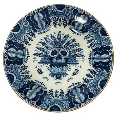 Large Wall Plate from Royal Tichelaar Makkum, 1940s-UCH-1731289