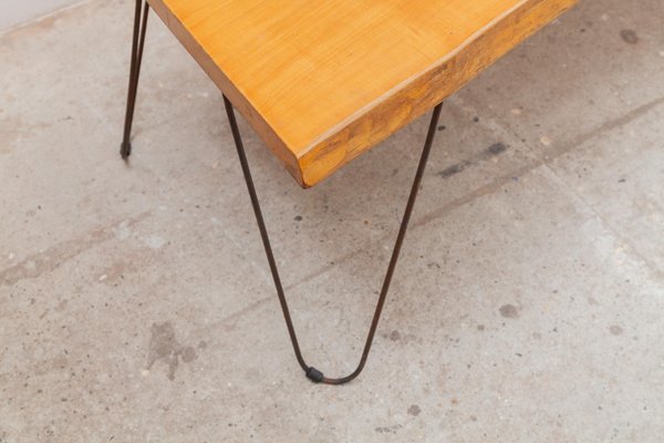 Large Walnut Tree Trunk Coffee Table, 1960s-KL-997191