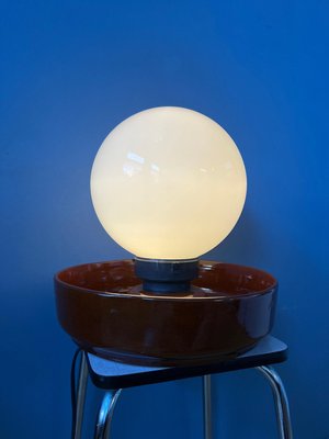 Large West German Ceramic Table Lamp with Glass Shade-ZBK-1349524