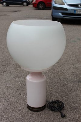 Large White and Pink Table Lamp from Vistosi, 1960s-EH-645660