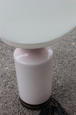 Large White and Pink Table Lamp from Vistosi, 1960s-EH-645660