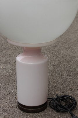 Large White and Pink Table Lamp from Vistosi, 1960s-EH-645660