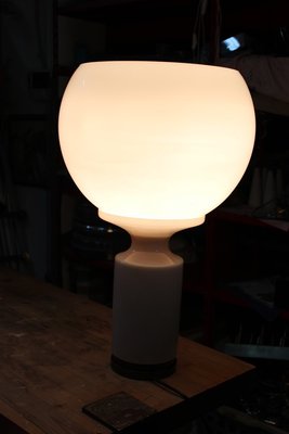 Large White and Pink Table Lamp from Vistosi, 1960s-EH-645660