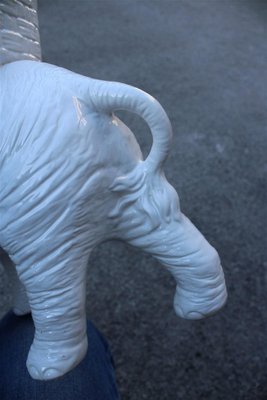 Large White Ceramic Elephant Sculpture from Vivai del Sud, Italy, 1960s-EH-1806379