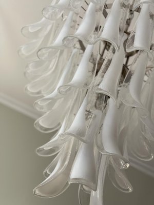 Large White Murano Chandelier in the Style of Mazzega-ARN-1128721