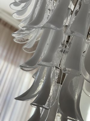 Large White Murano Chandelier in the Style of Mazzega-ARN-1128721